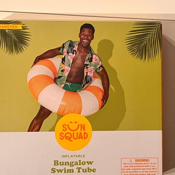 Swim Tube - Inflatable Pool Toy by Sun Squad (home/games/x) NEW - Picture 7 of 11